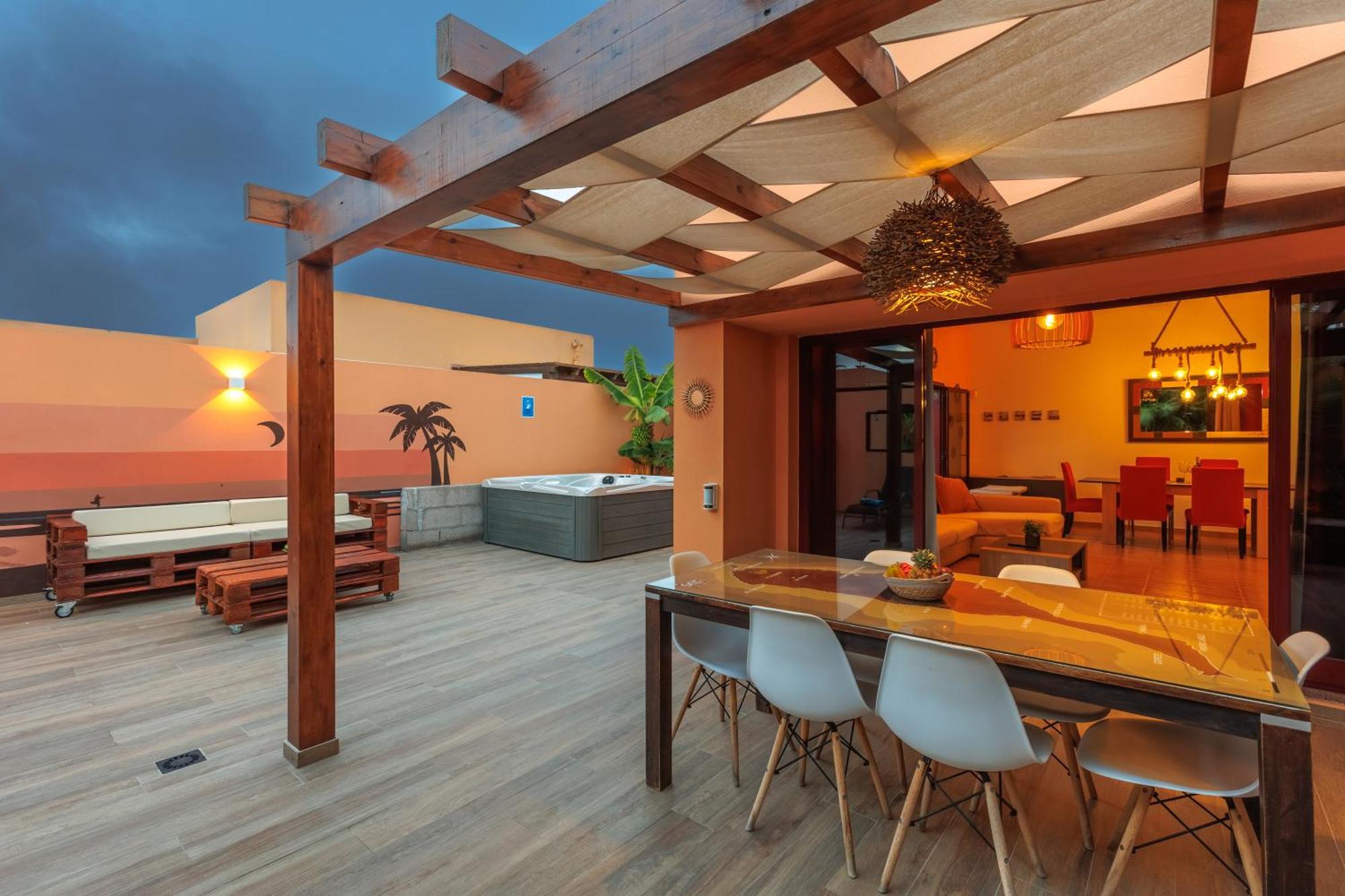 Villa Jacuzzi & Barbecue La Oliva Exterior foto